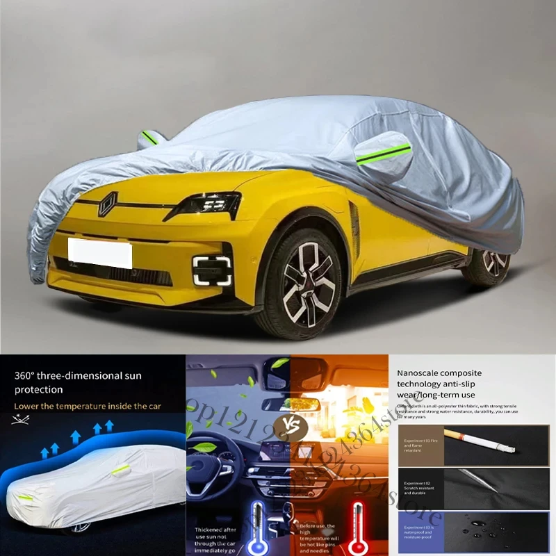 

For Renault-5 Auto Anti snow Anti dust Anti-uv Anti peeling paint And Anti Rainwater 210t Car cover protection