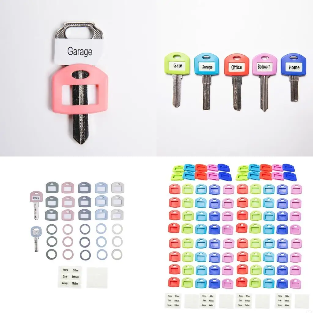 

100 шт., защитные чехлы для ключей из пищевого силикона, защитные чехлы для автомобильных ключей, предотвращающие появление на и