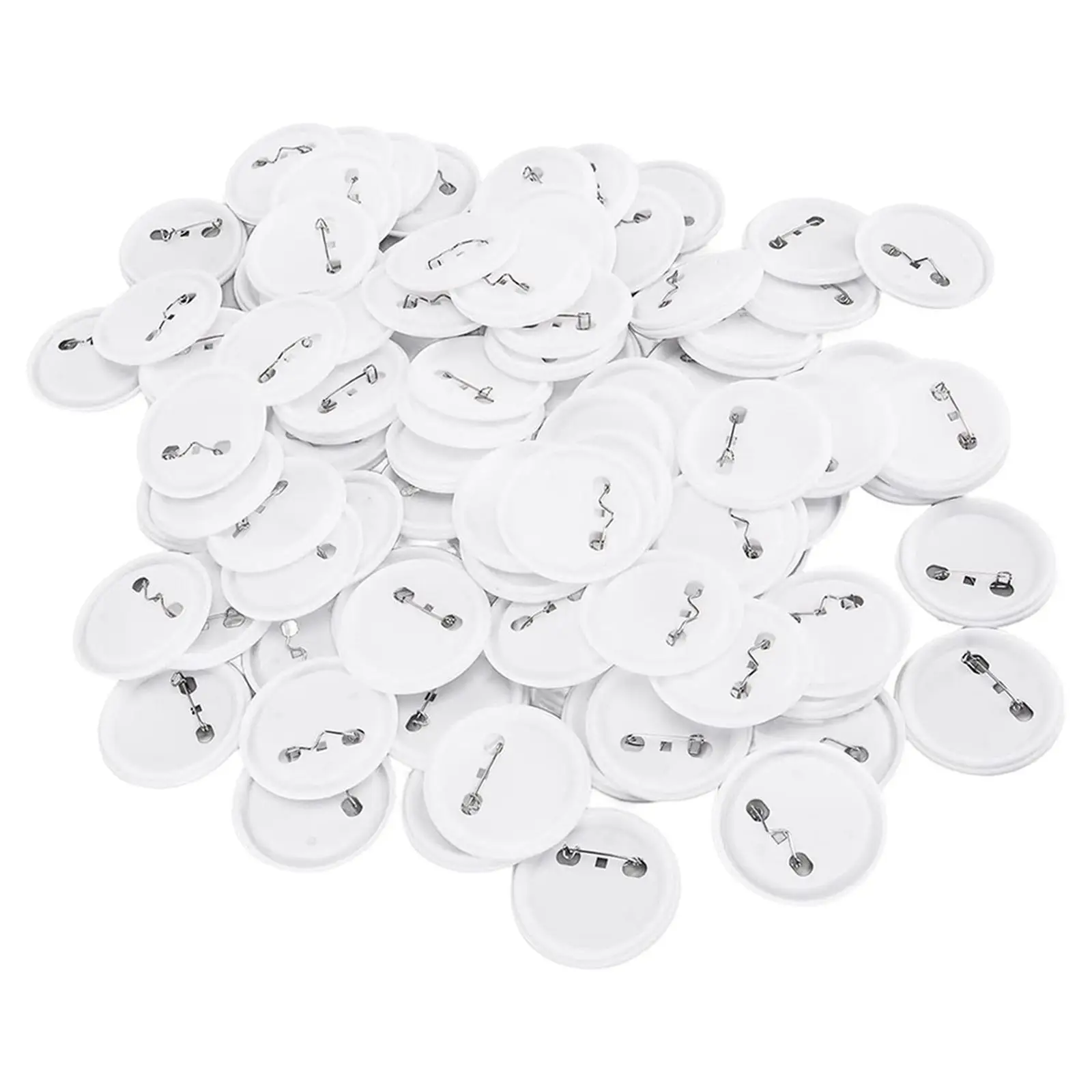 100x Button Making Supplies Button Maker Machine Blank Pin Back Button Parts