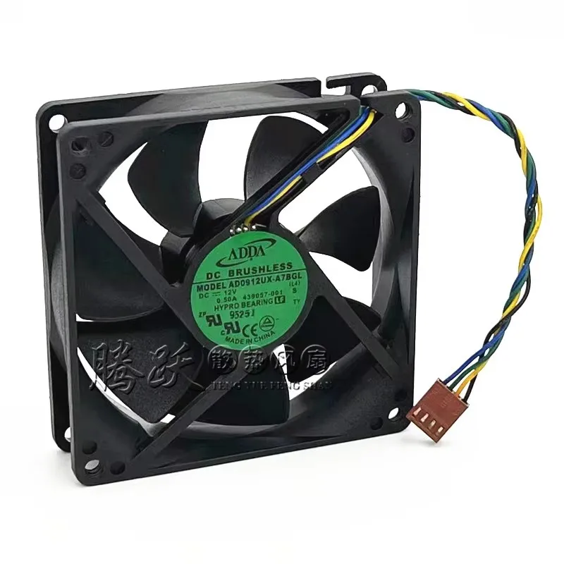 New original 9025 9CM AD0912UX-A7BGL 12V 0.50A 4-wire PWM speed regulation large air volume fan