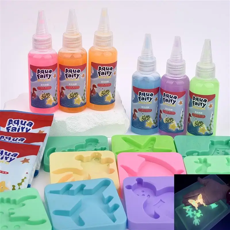 Luminous Fairy Magic Water Elf Set Oceanic Mold 3D Aqua Fairy Gel Zabawki Zestawy DIY Rękodzieło Materiały do robienia Prezenty dla dzieci