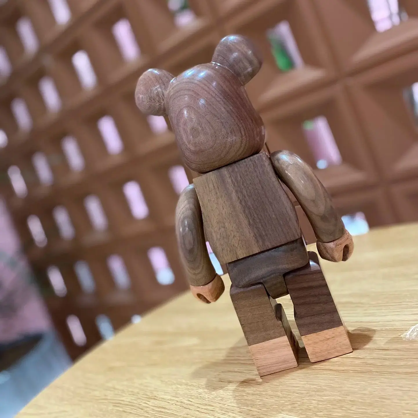 Bearbrick 400% Baby Milo 28cm Wood Toy Designer Toy x karimoku Action Figure Handmade Desktop Collection Ornaments