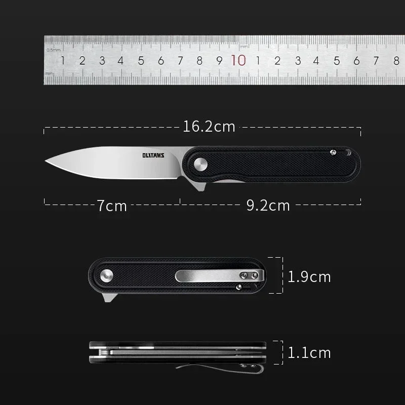 High hardness D2folding knife G10 handle outdoor camping travel unboxing portable fruit knife boutique packaging G040 gift knife