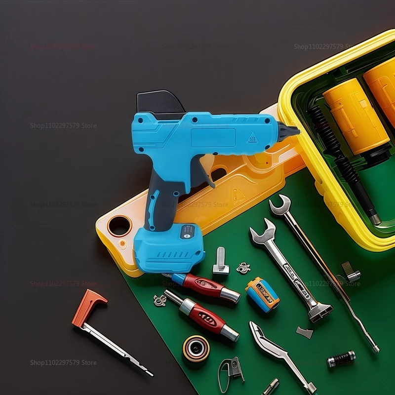 

Беспроводной электрический клеевой пистолет для термоклея 11 мм, для рукоделия и домашнего ремонта, совместим с аккумулятором Makita 18В, без необходимости использования дополнительных батарей