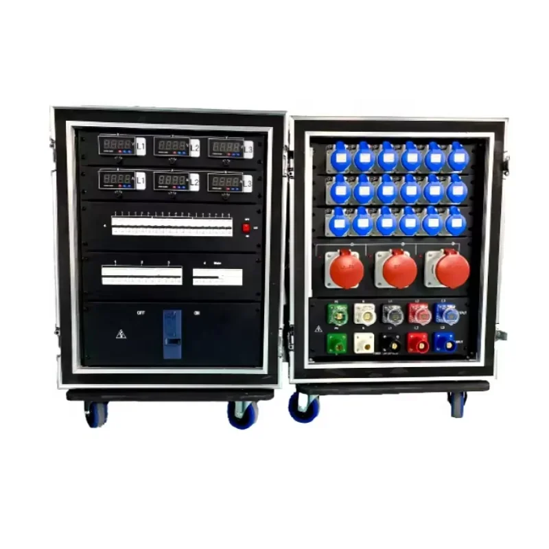 

400a/380v Camlock Вход и выход 3-фазный этап событий Электрическая распределительная коробка Оборудование для распределения питания