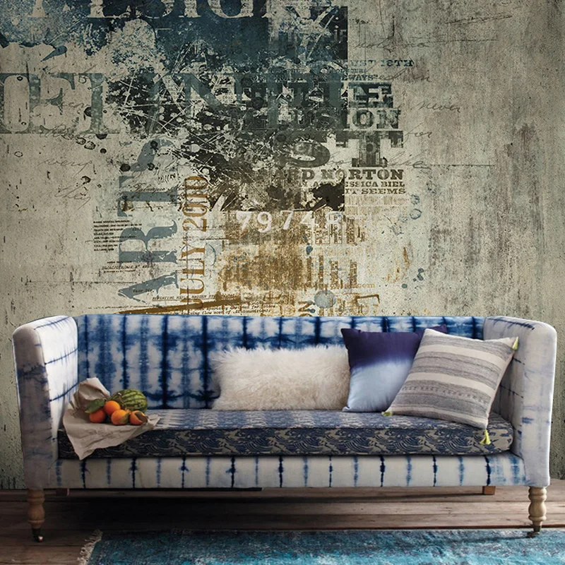 

Customized products 3D Retro Graffiti Dilapidated Photo Mural Wallpaper Bedroom Living room sofa TV background wall restaurant