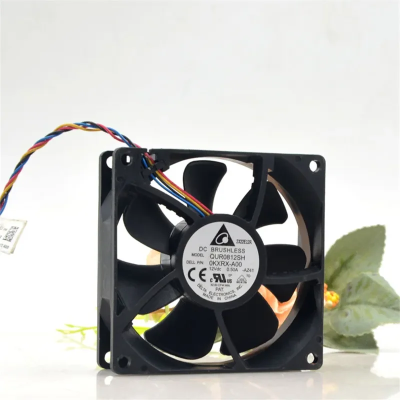 for QUR0812SH 8025 12V 0.50A 4-Wire PWM Temperature Controlled Large Air Volume Cooling Fan