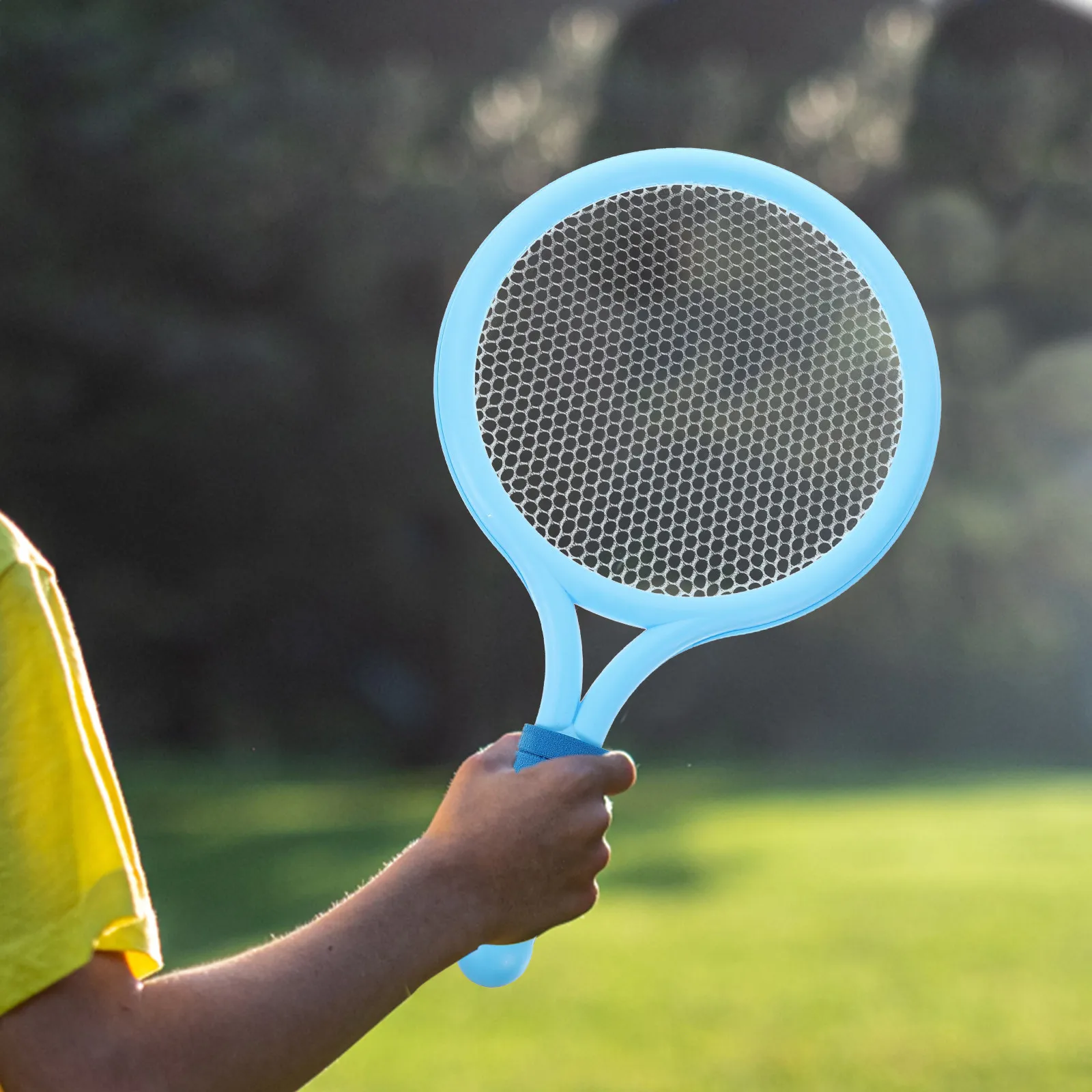2Pcs Childrens Tennis Racket Plastic Racquet Outdoor Activity Equipment Athletic Skill Building Happy Childhood Parent Child