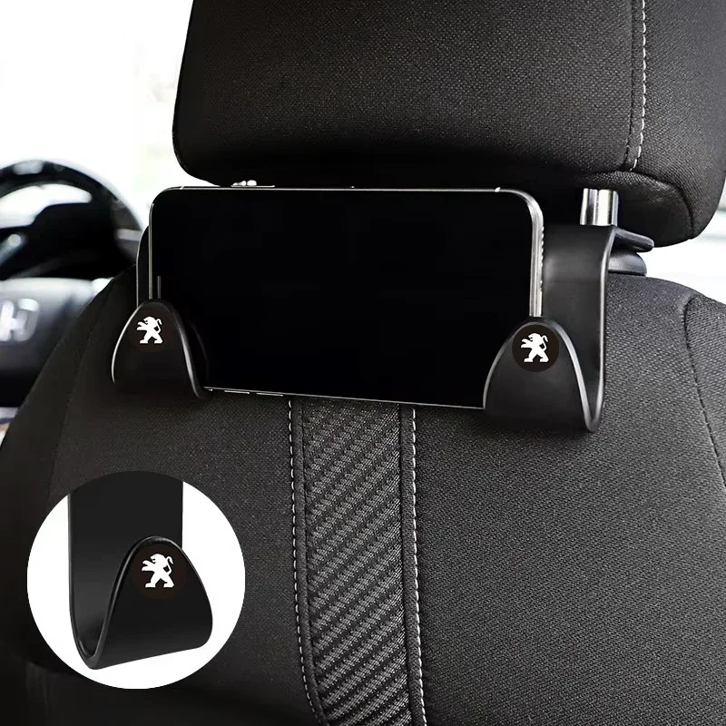 Universal Car Seat Headrest Hook For Auto Back Seat Storage Organizer For Peugeot 308 206 207 407 607 108 208 301 308 508 608107