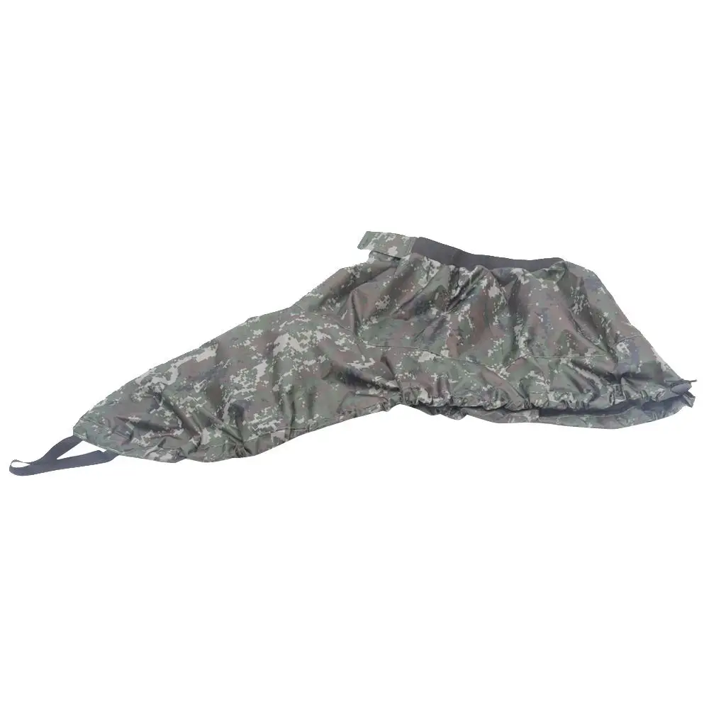 Universal Fit Waterproof Kayak Skirt Cover Nylon Material Digital Camo Fishing Kayak Accessories for Inflatable Kayak Supplies