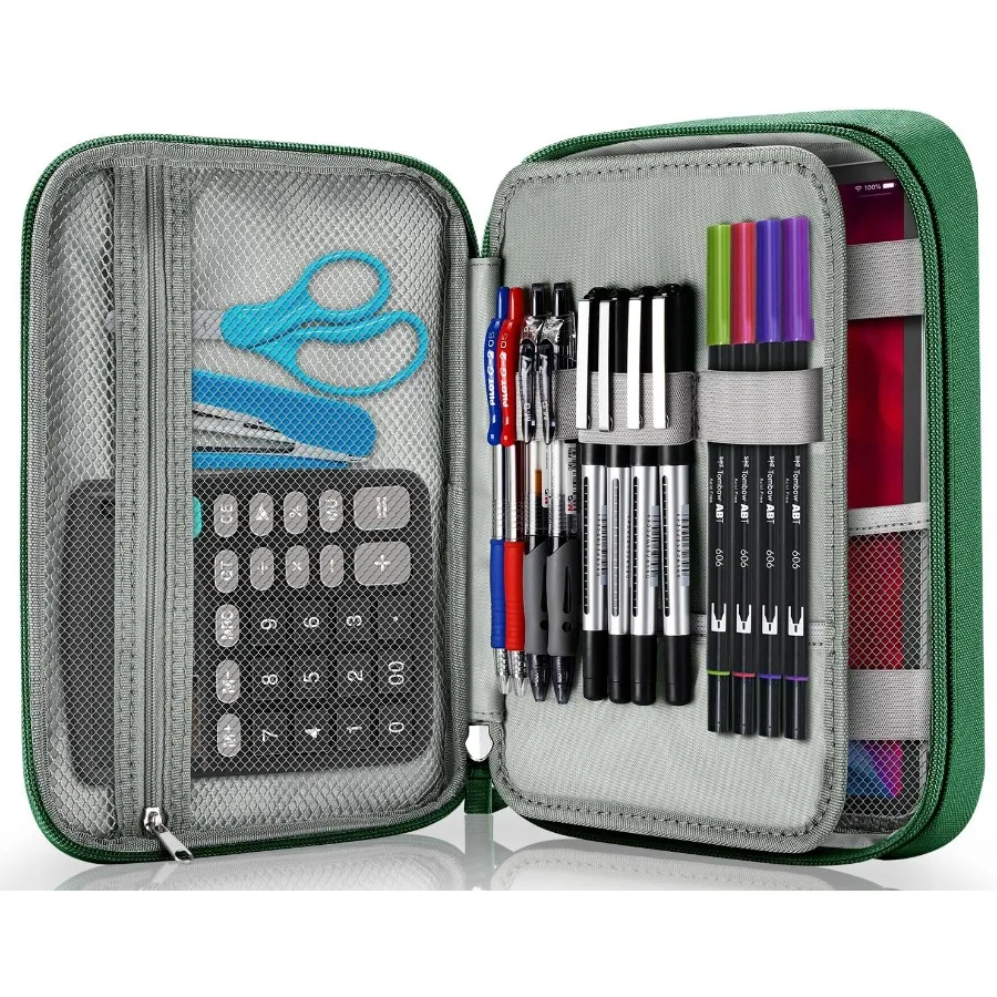 Aufbewahrungstasche mit großem Fassungsvermögen für Markierungsstifte, Federmäppchen, einfache Schreibwarentasche, Box, Kunstwerkzeug, Skizzen-Aufbewahrungslösungen, ideal für Bul