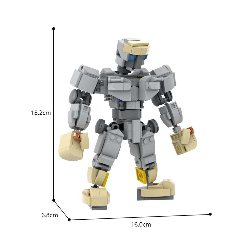Moc máquinas de aço robô modelo blocos de construção conjunto mecha de alta tecnologia para átomo inteligência tijolos brinquedos crianças presentes de aniversário
