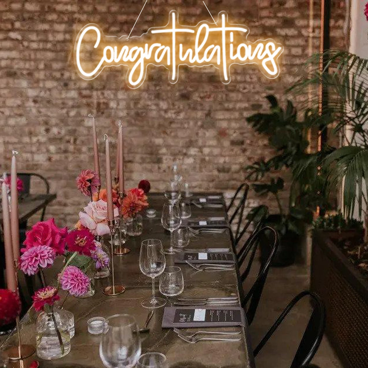 76cm Congratulation Neon Sign,congrats Led NeonSign For Graduation Party DecorationsCollege Background Signs For Room Bar Neon