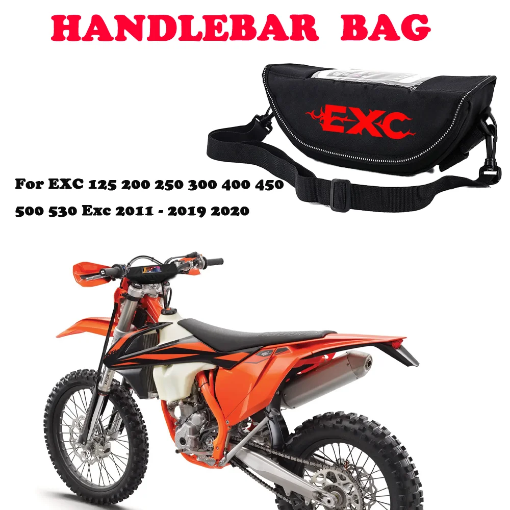 

Motorcycle Handlebar Bag For EXC 125 200 250 300 400 450 500 530 Exc 2011 - 2019 2020 Accessories Portable Waterproof Phone Bags