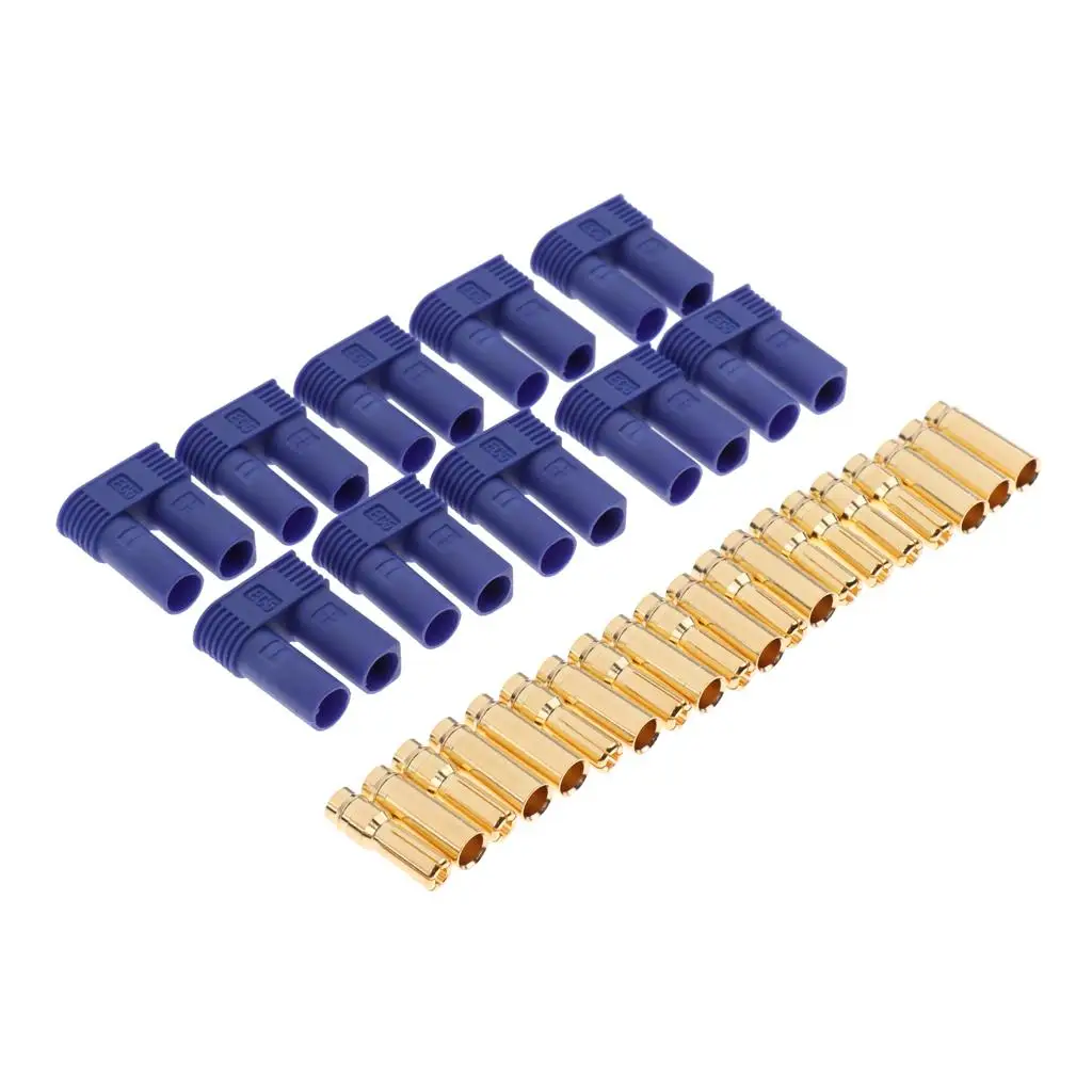 新品耐久性のある 5 ペア EC5 5mm バナナプラグメスオス RC ESC LIPO 用