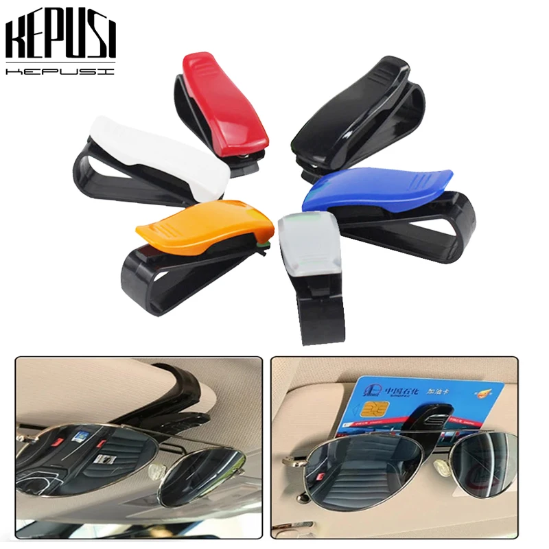 Car Sun Visor Glasses Holder Clip For Skoda Superb Octavia A5 2 Fabia Rapid Yeti Citroen C4 C5 C3 Grand Picasso