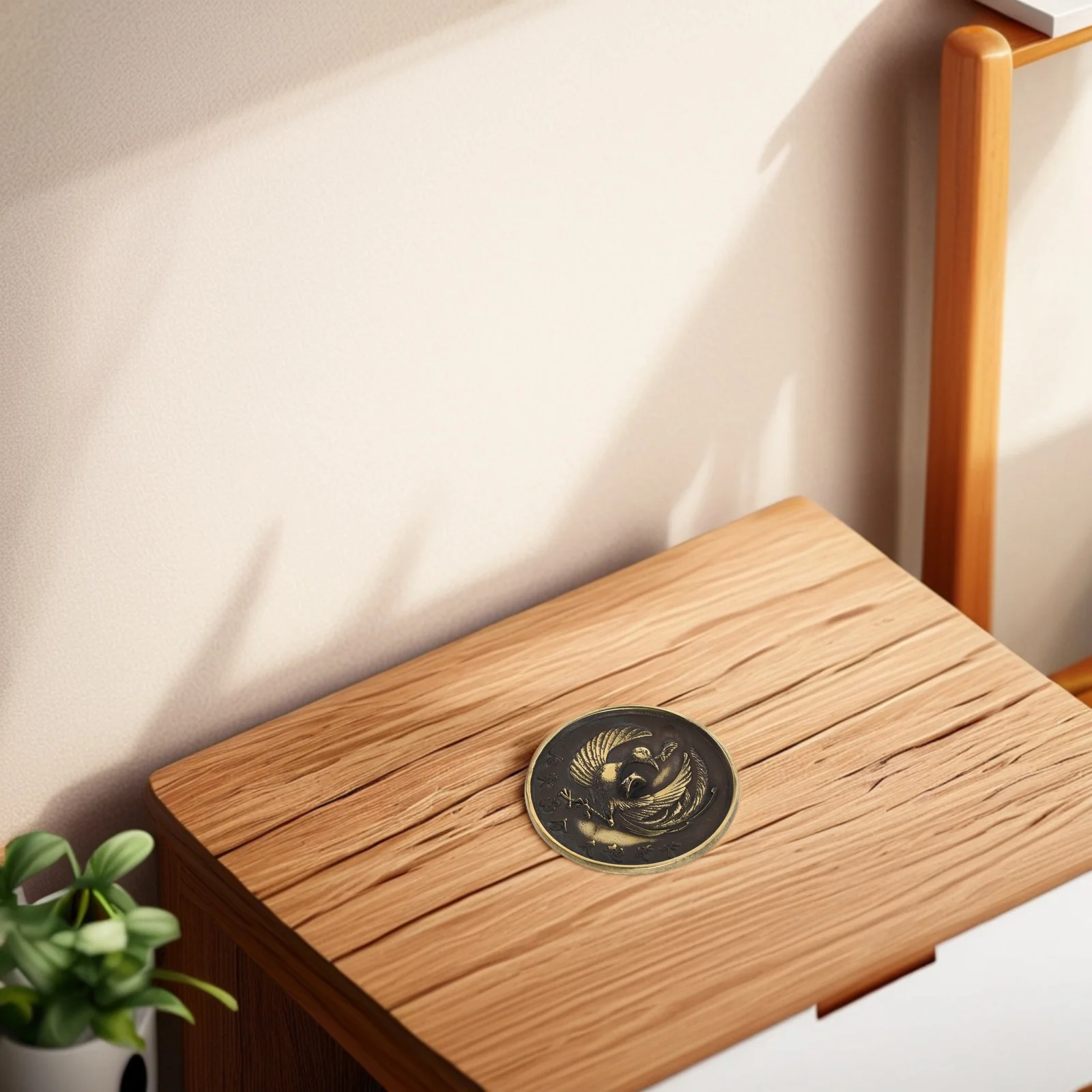 

Bagua Mirror Sturdy Copper Handheld Feng Shui Decor For Home Protection Wedding Portable Makeup Travel