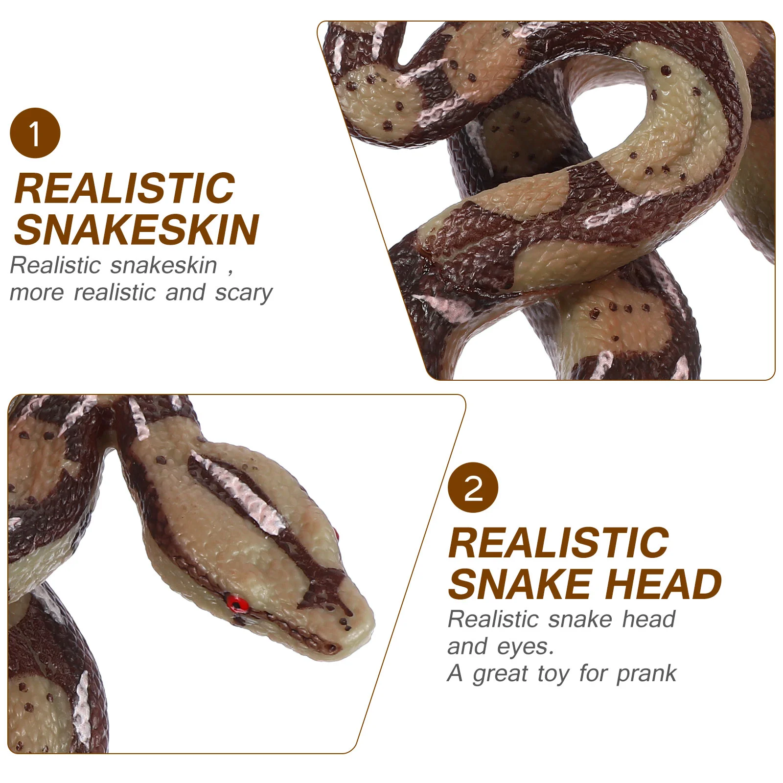 Scary Toys Realistic Snake Look Real Snake Rubber Snakes Realistic Fake Snakes High Simulation Snake