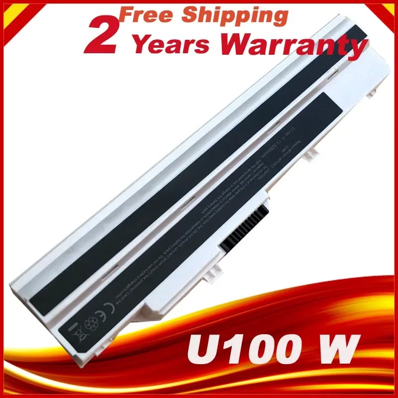 Laptop Battery BTY-S11 BTY-S12 For Msi X100 X100-G X100-L Akoya Mini E1210 Wind U100 U90 Wind12 U200 U210 U230 White