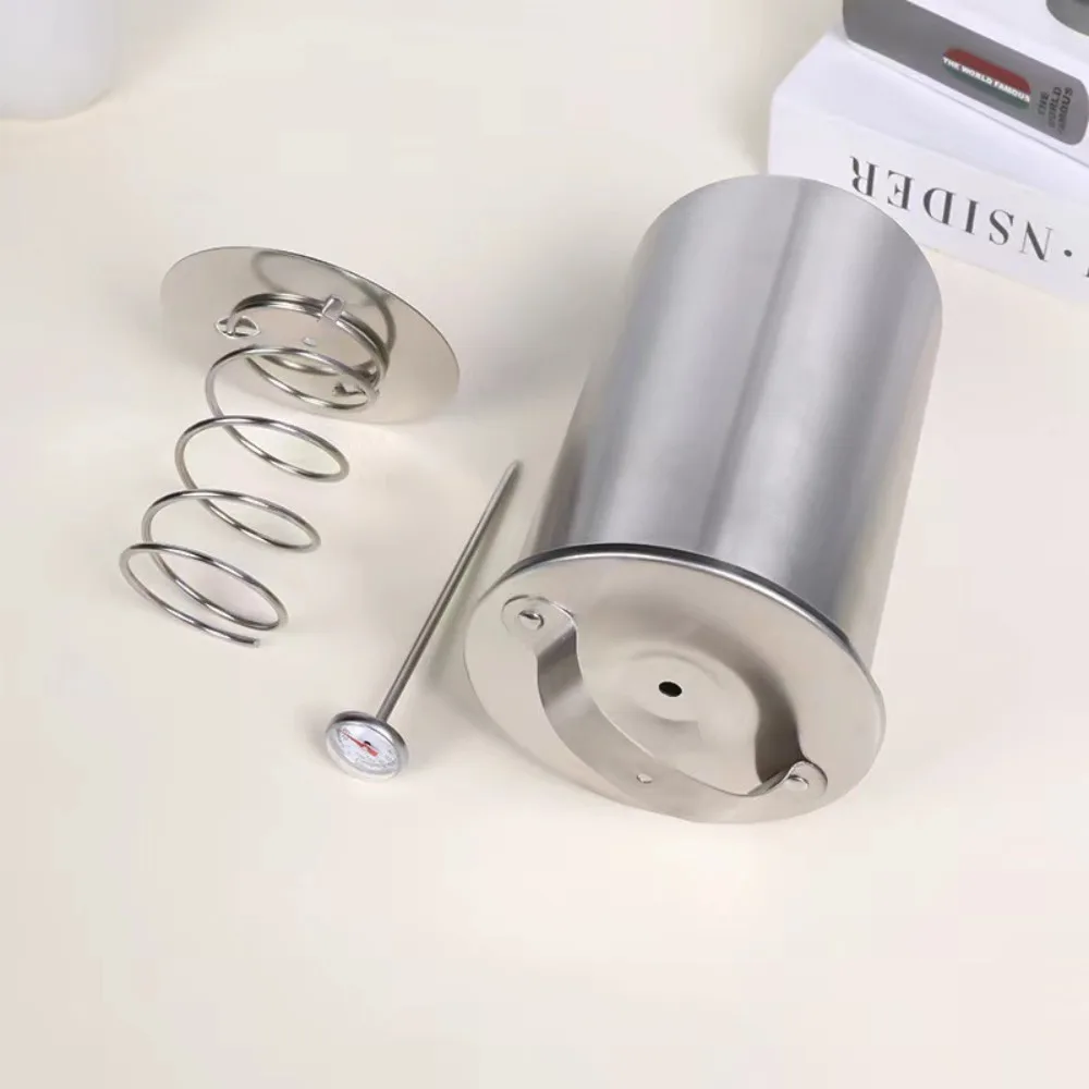 

Пресс для ветчины из нержавеющей стали, пружинный датчик с термометром, пресс для мяса, нержавеющая профессиональная бочка для кипячения мяса