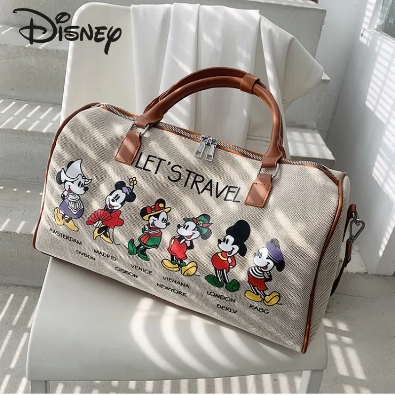 Disney Mickey neue Unisex Reisetasche Mode hochwertige haltbare Handgepäck Cartoon große Kapazität Cross body Fitness-Tasche