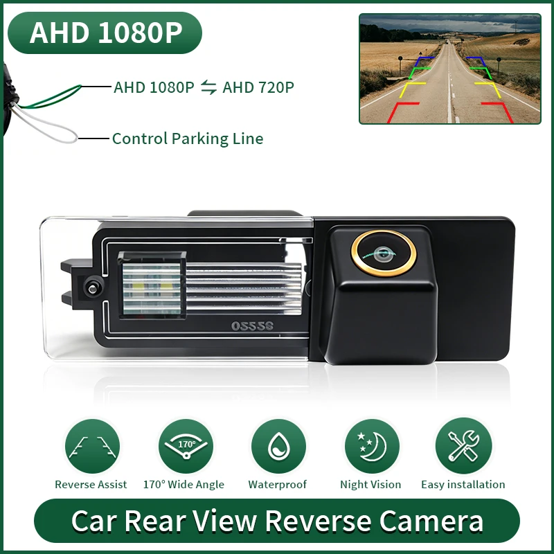 AHD 1080P Fisheye Weitwinkel-Fahrzeug-Rückfahrkamera für BMW 1er M1 E81 E87 F20 F21 116i 120i 135i MINI Cooper R55 Clubman
