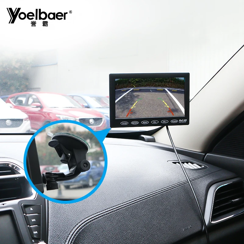 

Mini Touch Key Car Headrest Display Car Rearview Monitor 7 Inch Car Mirror LCD Screen