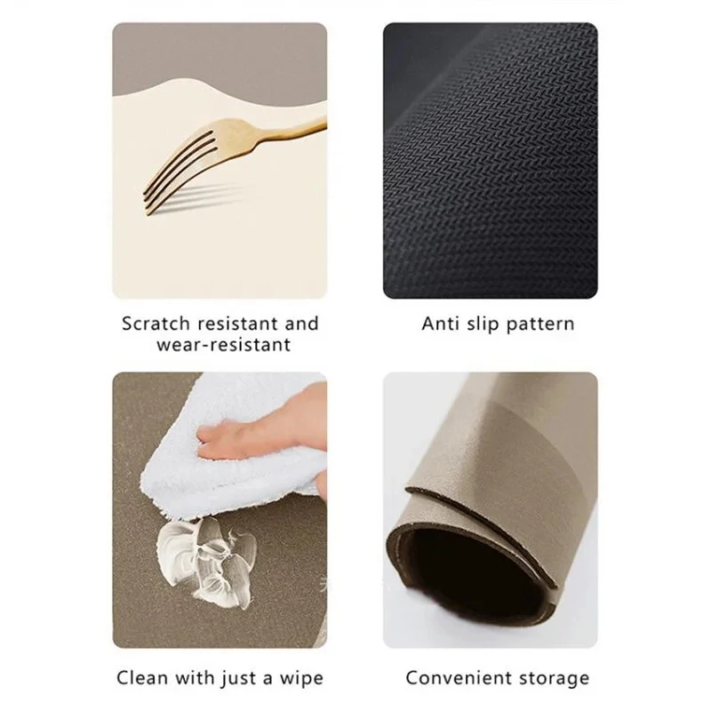 การ์ตูนหัวแมว Multi-สีหนานุ่ม Diatomaceous Earth ห้องน้ําดูดซับชั้น Quick Drying Entrance เท้า Pad Anti SLIP