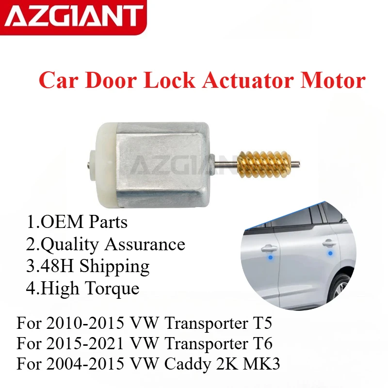 Car Door Lock Actuator Motor FT-280PAVT Worm Tools for VW Transporter T5 T6 Caddy 2K MK3 Auto Replacement Parts DC 12V DIY