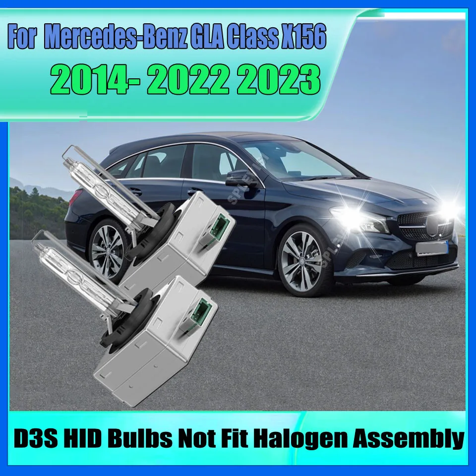 

1Pair Xenon Bulb D3S HID Headlamp Car Headlight Auto Lamp 6000K For Mercedes-Benz CLA C117 2013 2014 2015 2016-2018