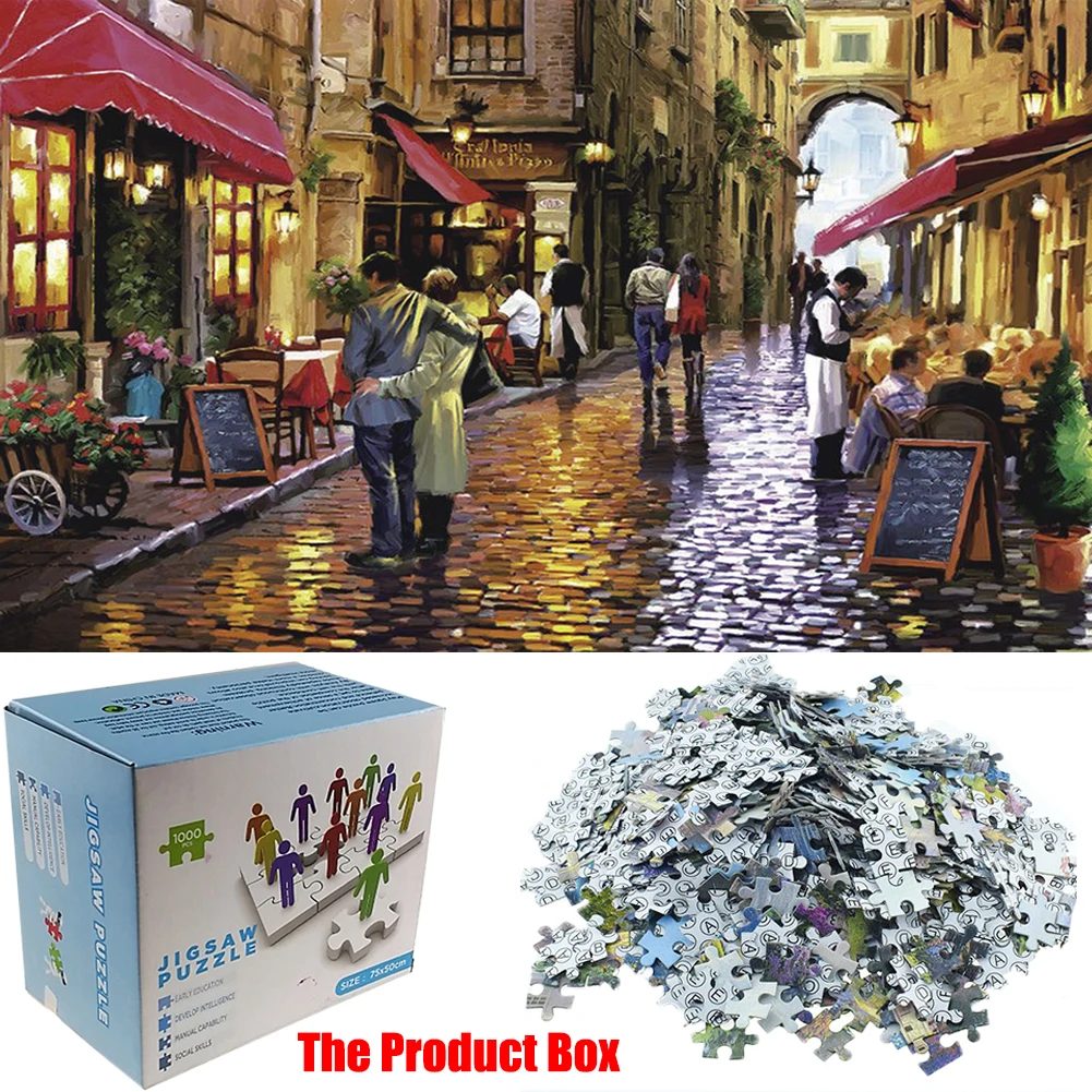 1000 Pieces Adult Puzzles Difficult Puzzle Landscape Style Gifts 1000 Pieces brain game high quality In Stock