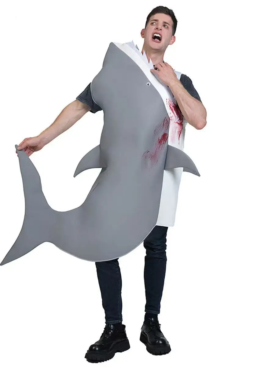 

Funny Christmas Decorations Shark Costume Kids Christmas Birthday Party Gifts Hawaii Beach Event Animals Theme Cosplay Props