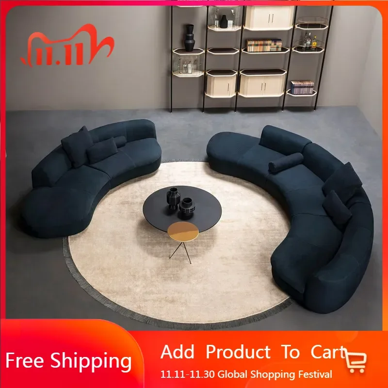 

Современный изогнутый диван, секционный дизайн, модульный диван-реклайнер, индивидуальное облако, европейская мебель для дома Divani Da Soggiorno