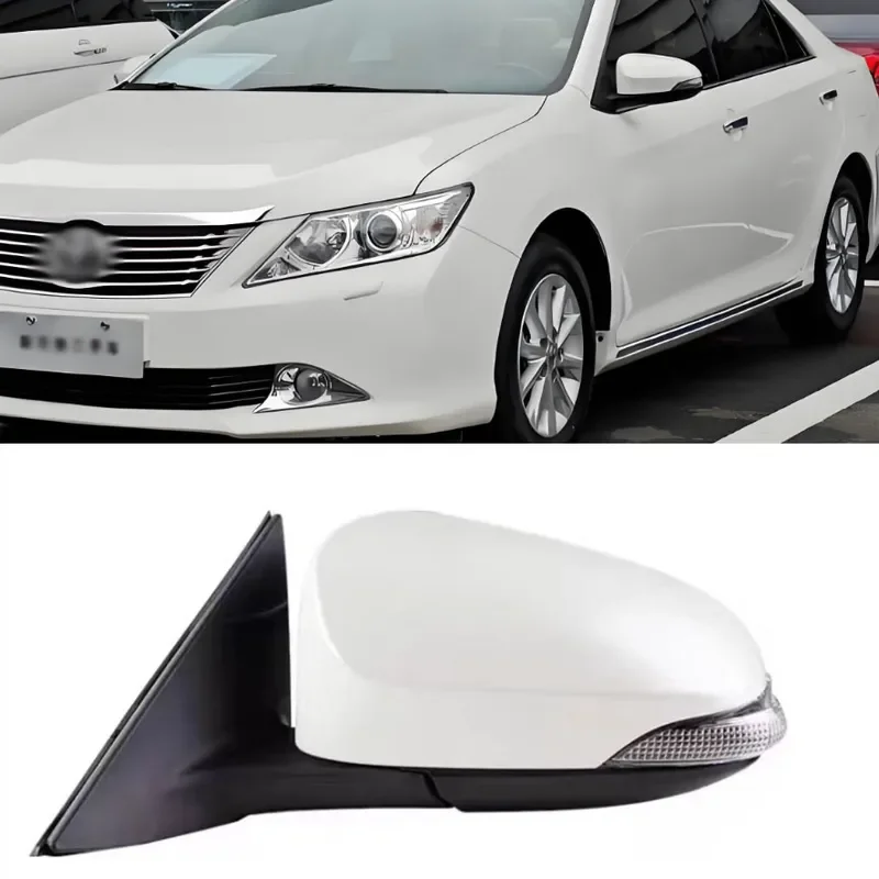 For Toyota Camry 2012-2017 Side View Mirror Assembly Left Right Power Folding 7th Gen Rearview Mirror Glass Housing