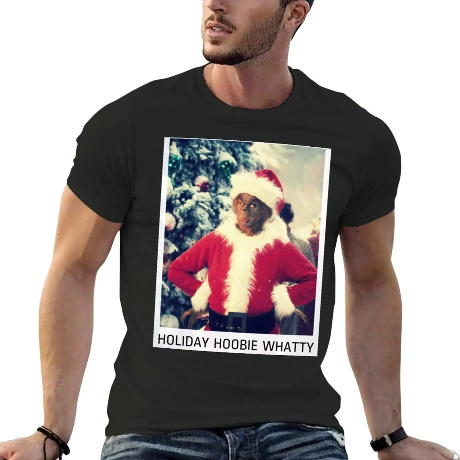 Holiday Hoobie Whatty Christmas Gifts For Men and Women, Gift Christmas Day T-Shirt graphic tee shirt Short sleeve tee men