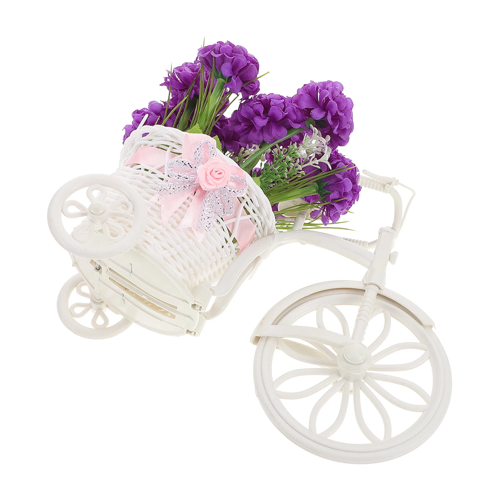 

Simulated Green Plant Artificial Flowers Basket Decor Ball Purple Hydrangea Home Garden Decor Fake Flower Vehicle Plant