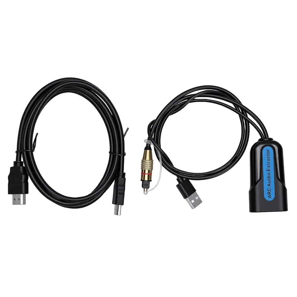 192kHz 24bit Audio Extractor 5.1 Digital Audio PCM 2.0 Support Digital Audio Converter Optical Output ARC Sound Adapter