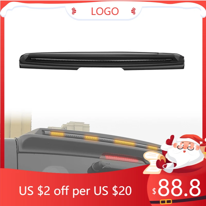 

STLF High Quality PP Rear Trunk Roof Spoiler Tail Wing With LED Lights for GWM Tank 300