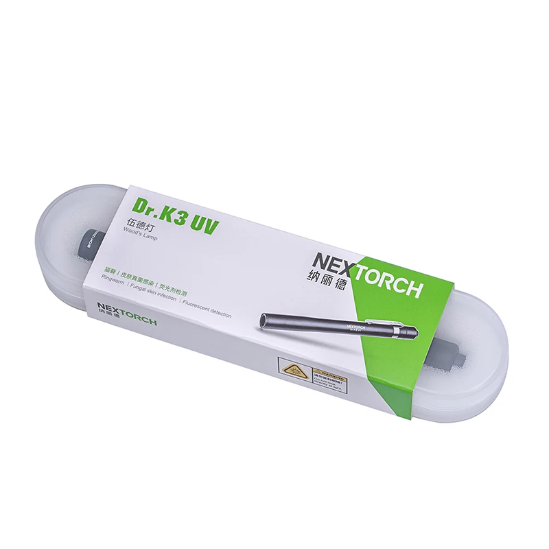 NEXTORCH K3 Series Torch Professional Medical Flashlight 365 nm UV Flashlight No Blue Light Hazard Daily Inspection EDC LED