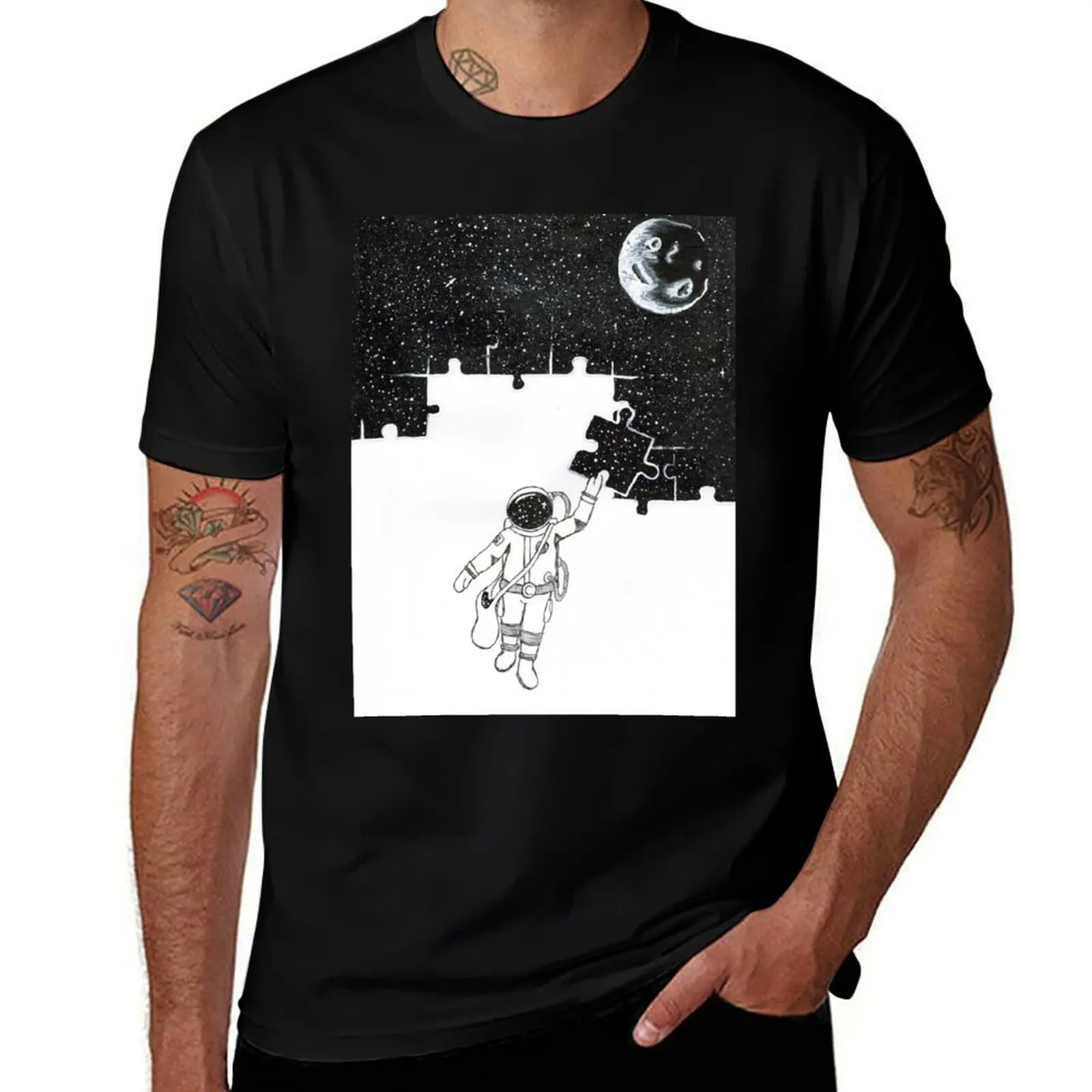 

Puzzling through Space T-Shirt t shirt man luxury t shirt for man 100 percent cotton mens graphic t shirts T-shirt