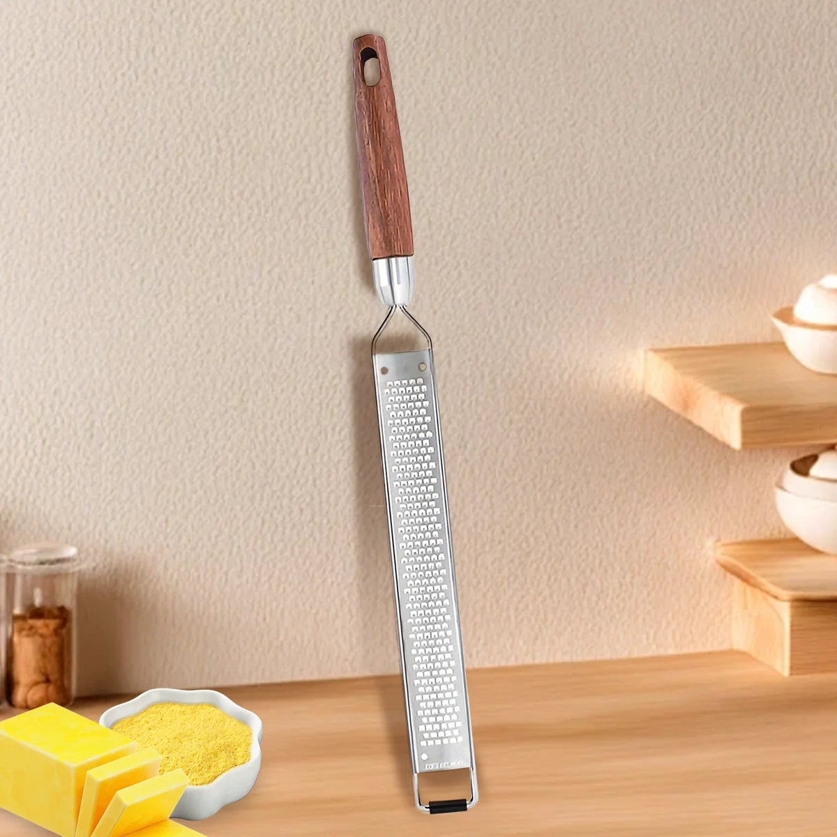 Rallador de Queso, Rallador de Acero Inoxidable para Cítricos y Queso, Utensilios de Cocina para Cócteles, Cocina y Regalos para Bartenders