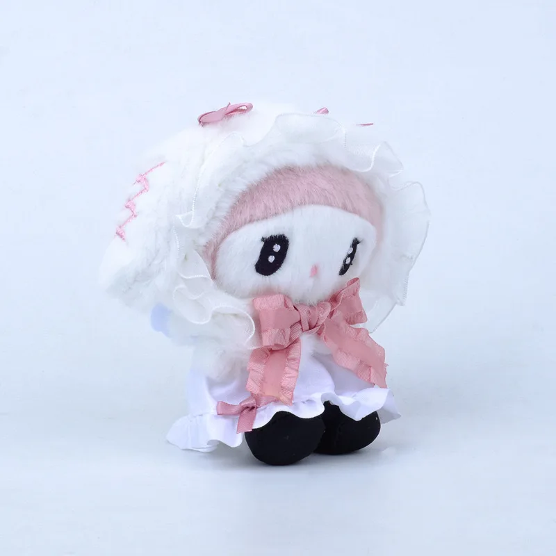 Muñeco de peluche de dibujos animados japoneses Sanrio Kuromi Melody, bonito llavero colgante de Hello Kitty, regalos de corazón para niña, Juguetes