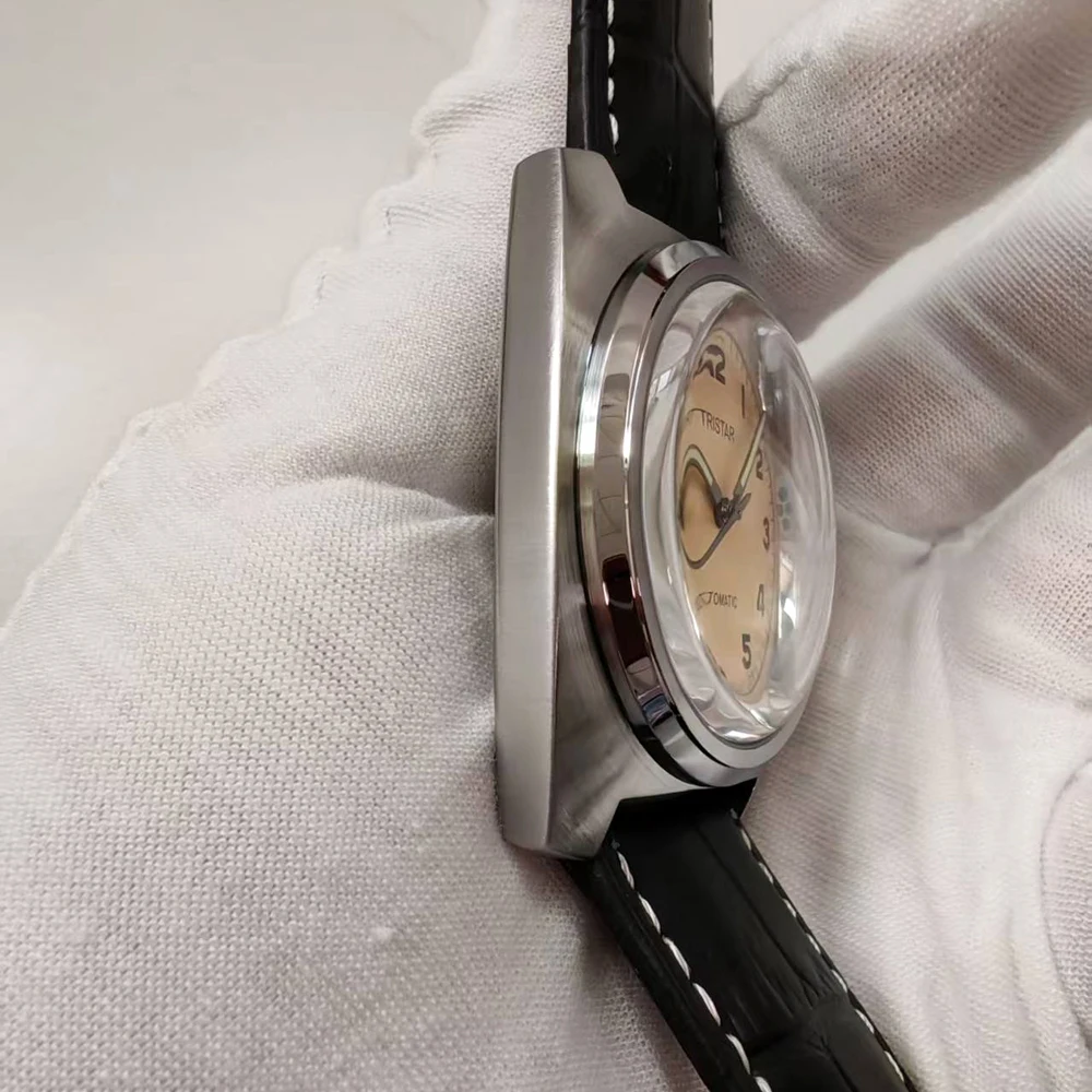 Große Gehäuse Mechanische Uhren Herren Automatik-Armbanduhr Männliche Rechteckige Zeitmesser Uhr – Detail 9