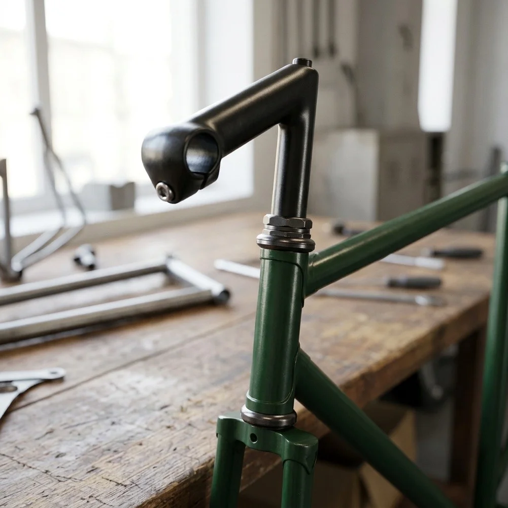 22.2mm Fork Black Aluminum Alloy Stem for durable Design Easy Installation Forward Leaning Design 25.4mm Front Fork