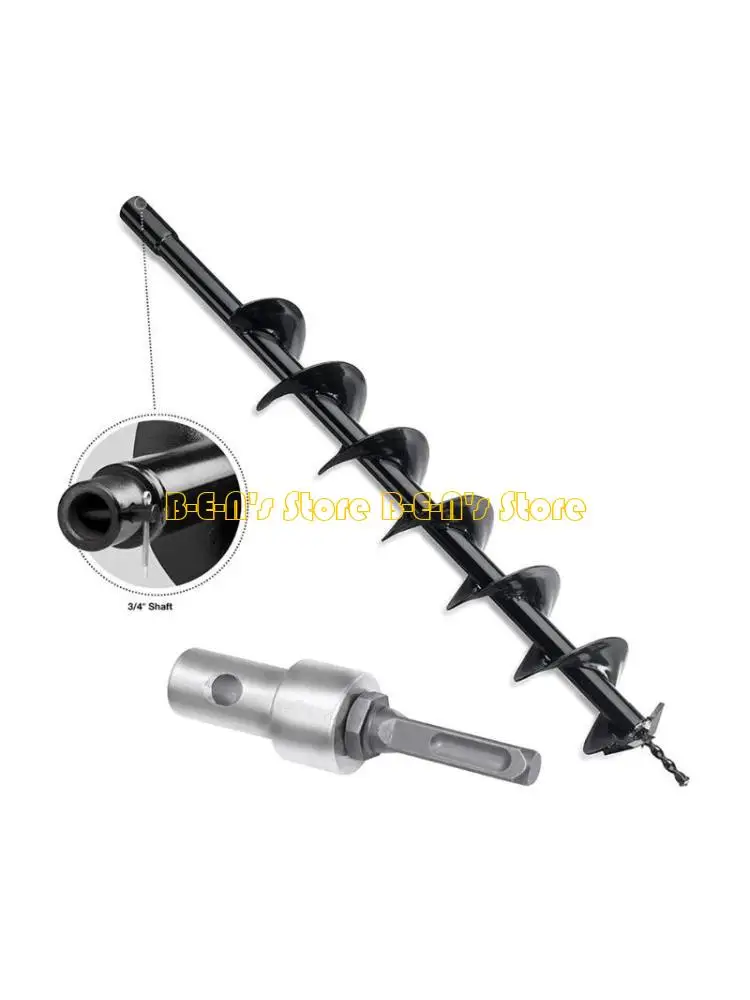 Y1AD SDS-Plus to 1/2Inch(M13x15mm) Thread Garden Auger Drill Adapter Keyless Drill Chuck Adapter Round Shank for Hammer Drill