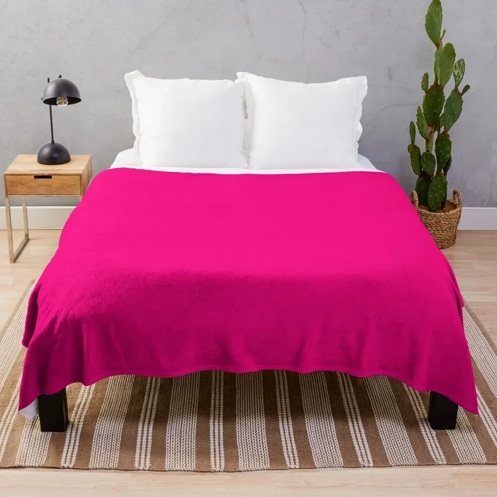 Hot Pink - Lowest Price On Site Throw Blanket Thermals For Travel Retros Bed Fashionable warm for winter Blankets