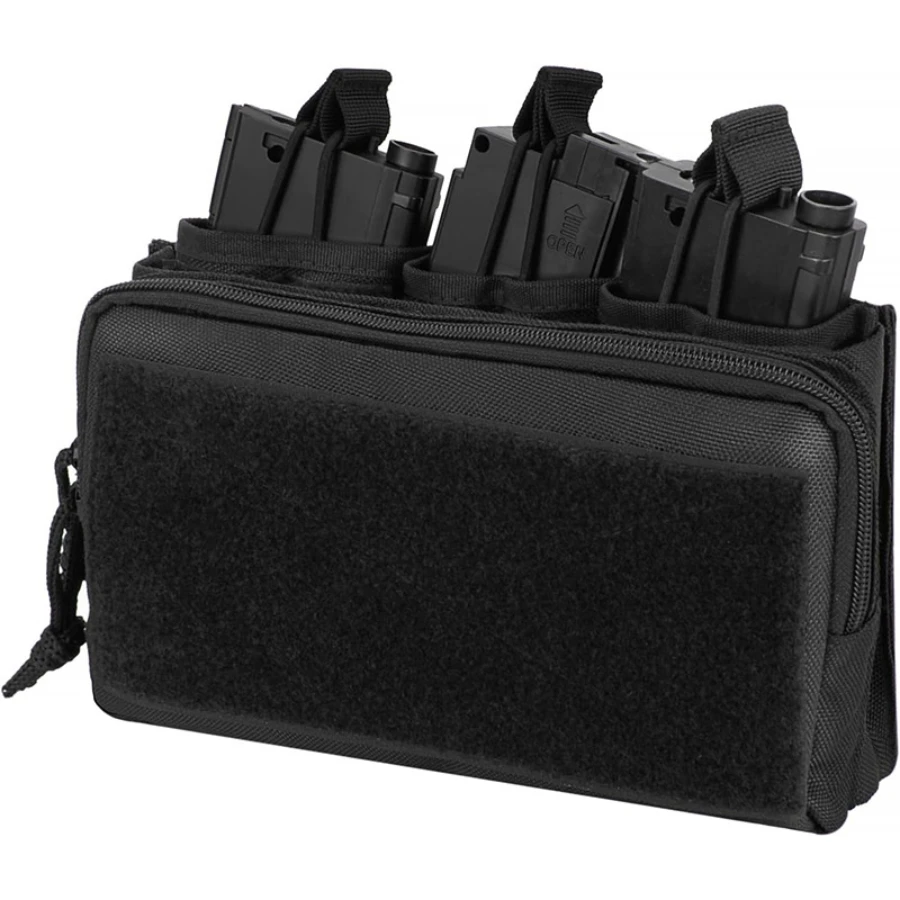 

Одна сумка для управления MOLLE, сумка для журналов для оружия и винтовки, три сумки для журналов с открытым верхом.