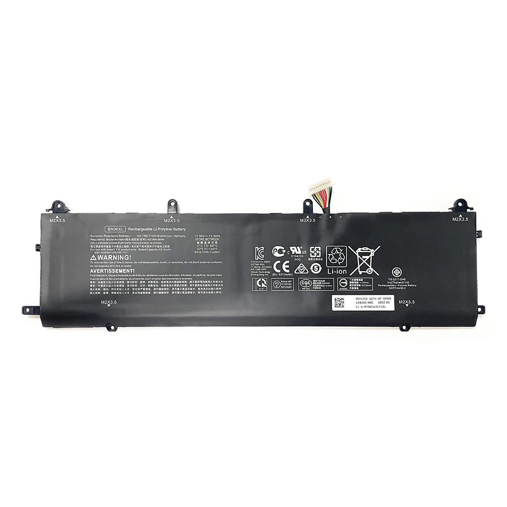 BN06XL HSTNN-IB9A 11.55V 72.9Wh Laptop Battery For HP Spectre X360 15-EB0005UR 15-EB0025TX 15-EB0035TX 15-EB0917NZ 15-EB0083NR