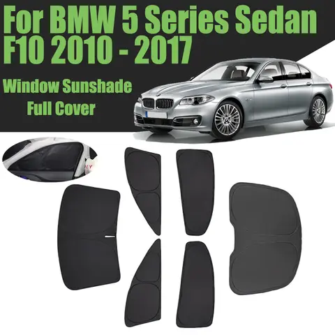 맞춤형 자동차 창문 햇빛가리개, BMW 5 시리즈 세단 F10 2010 - 2017 풀 커버, 프라이버시 블라인드 커튼, 앞 유리 2012 2013