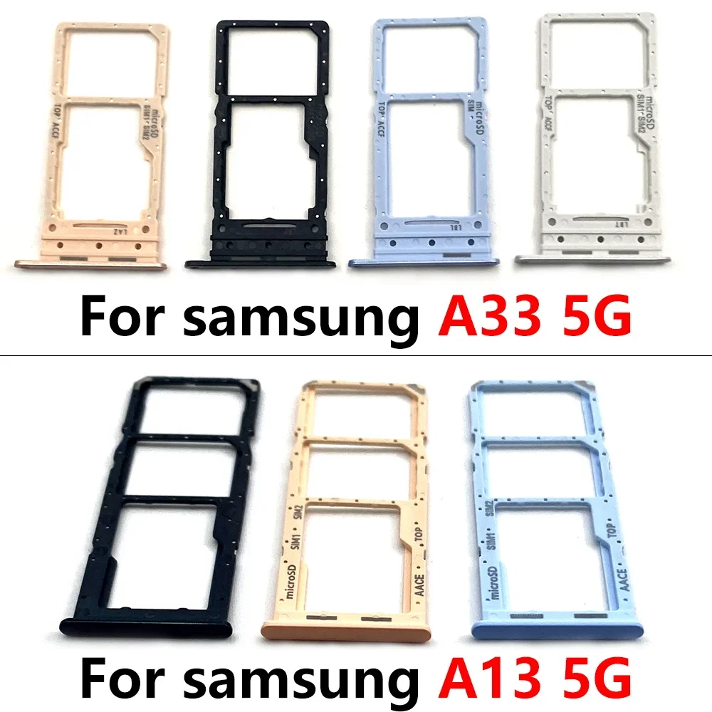 60Pcs  , Dual Card SIM Card Tray Chip Slot Drawer Holder Adapter Accessories For Samsung A13 A22 A23 A32 4G A53 5G A11 A21 A31